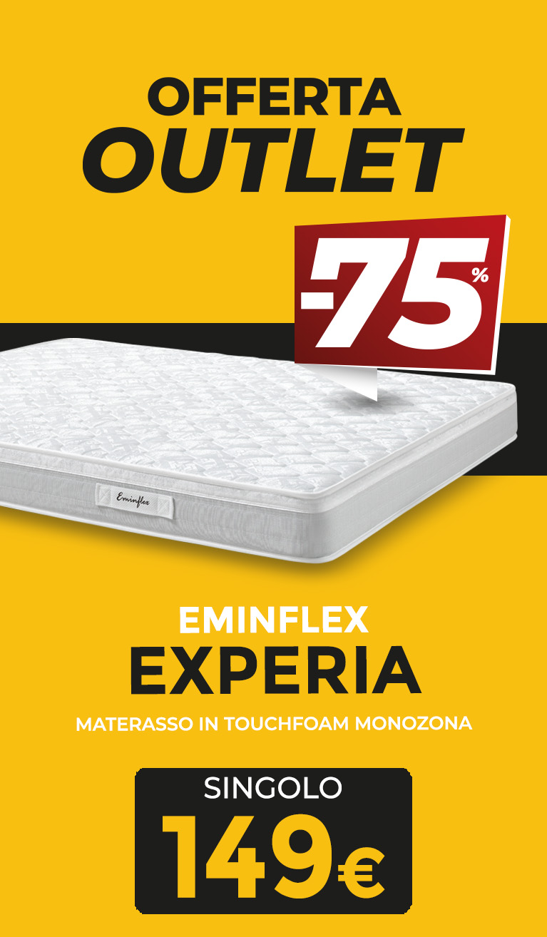 Eminflex offerta materasso Experia singolo